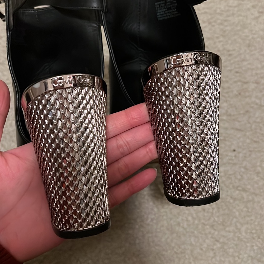 Calvin Klein Block Heel Open Toe Mule - image 5